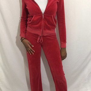 Y2k Red Juicy Couture Tracksuit